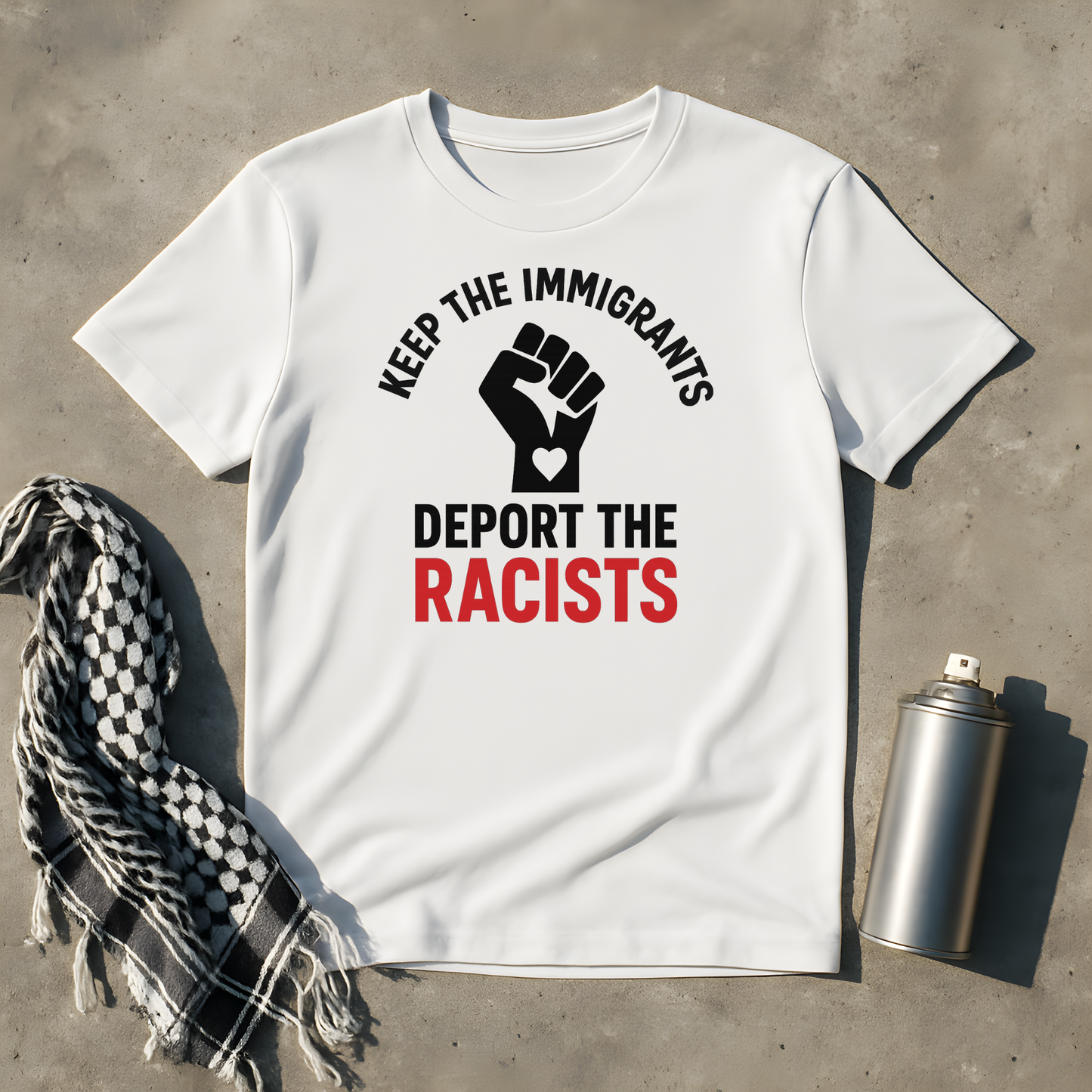 Keep the Immigrants deport the Racists T-Shirt