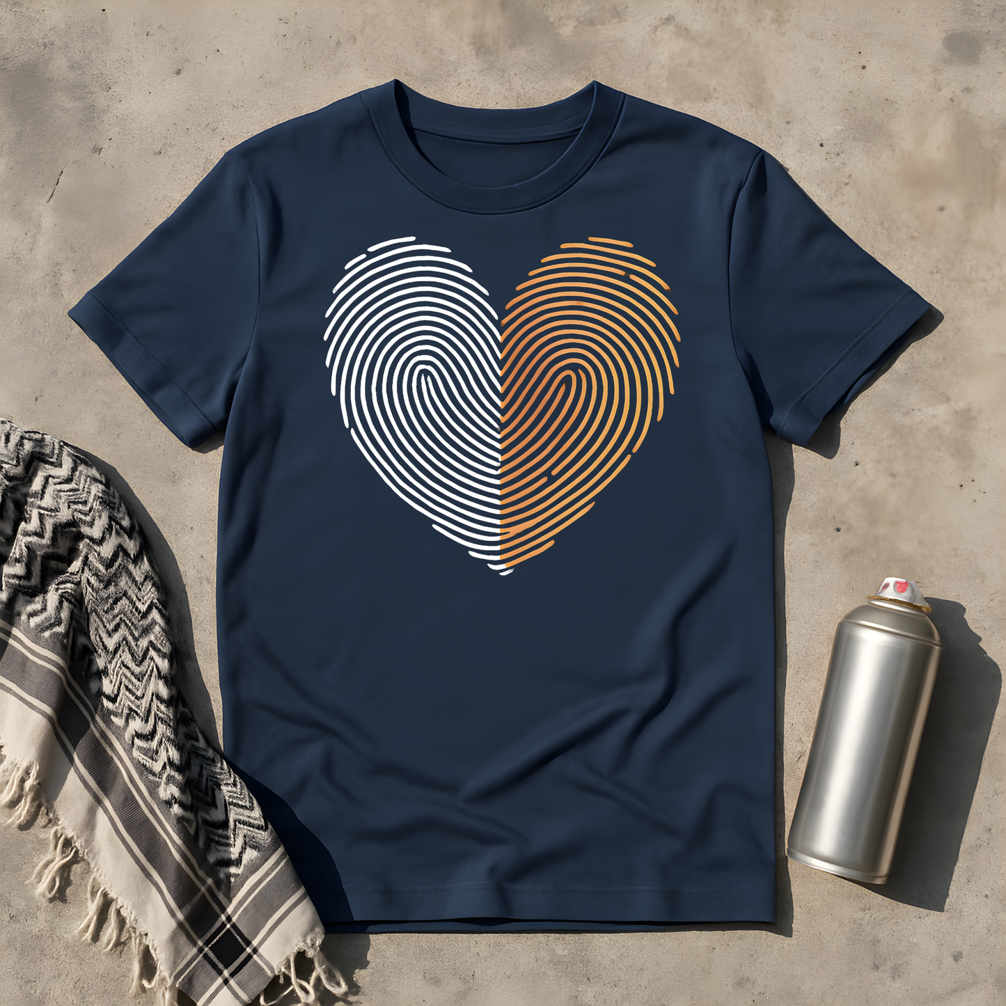 Fingerabdruck Herz T-Shirt