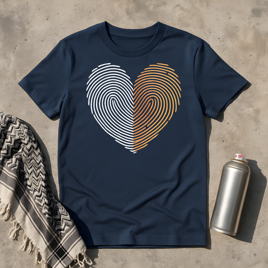 Fingerabdruck Herz T-Shirt