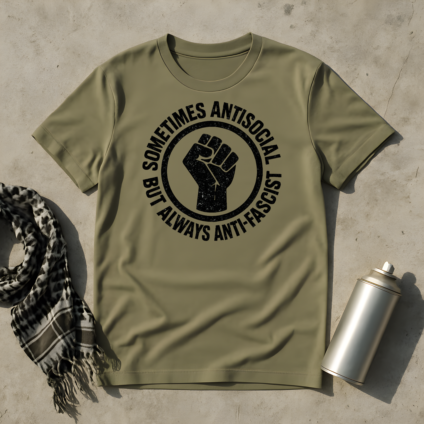 Sometimes Antisocial but always Anti-Facists T-Shirt