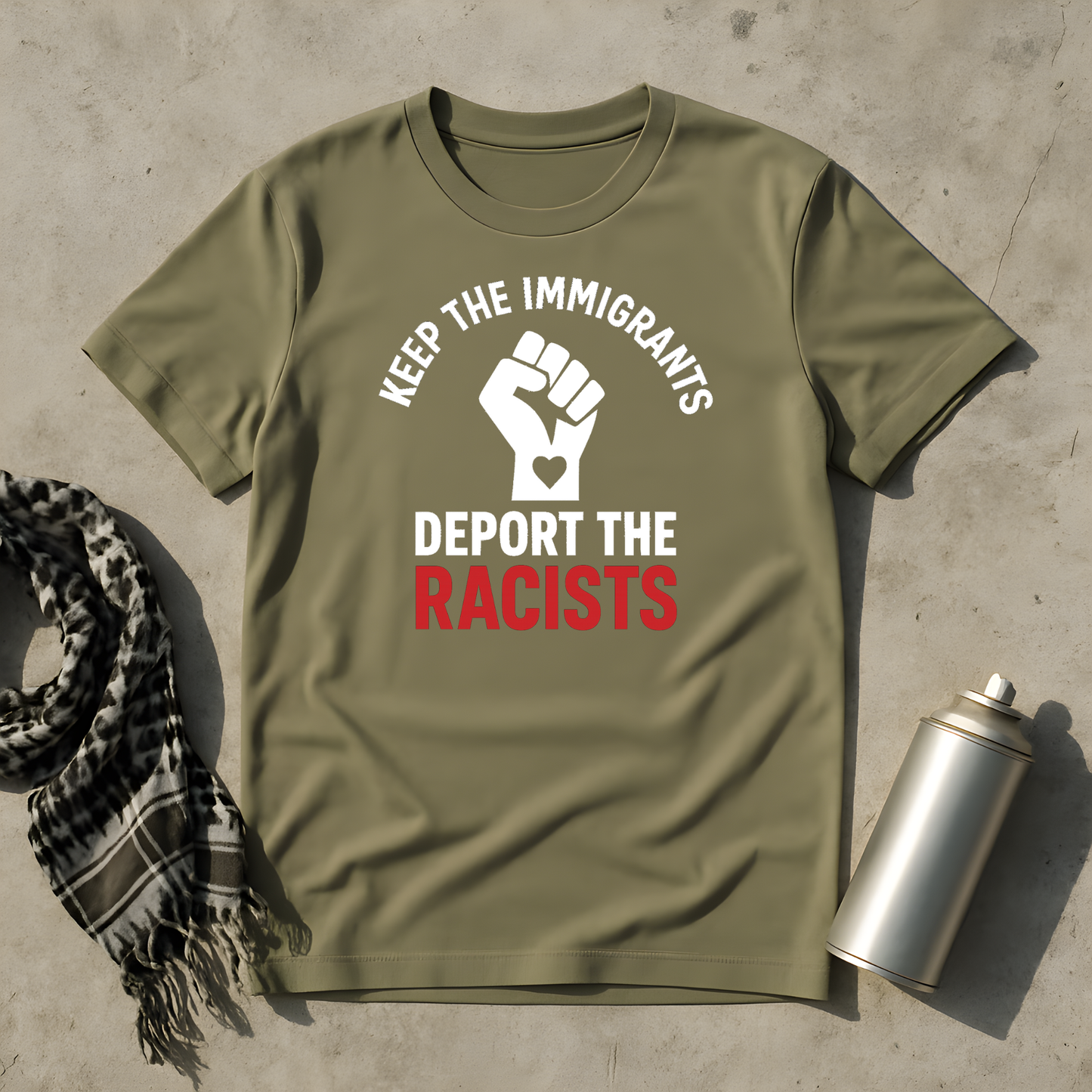 Keep the Immigrants deport the Racists T-Shirt
