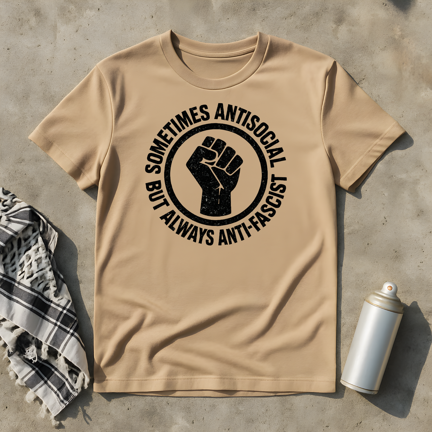 Sometimes Antisocial but always Anti-Facists T-Shirt