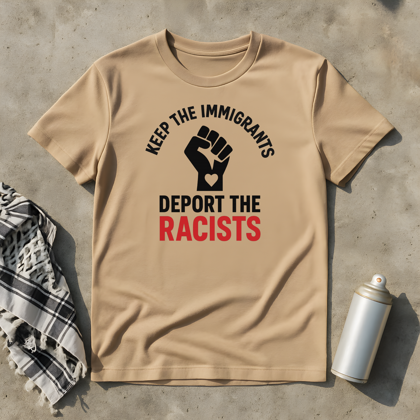Keep the Immigrants deport the Racists T-Shirt